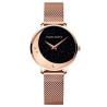 Elegant Quartz watch - stainless steel mesh strap - moon / starsWatches