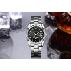 CHRONOS - stylish Quartz watch - with rhinestones - waterproof - stainless steelWatches