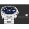 CHRONOS - stylish Quartz watch - with rhinestones - waterproof - stainless steelWatches