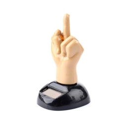 Solar powered toy - moving middle fingerSolar