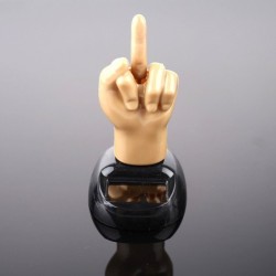 Solar powered toy - moving middle fingerSolar