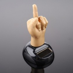 Solar powered toy - moving middle fingerSolar
