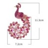 Crystal peacock broochBrooches