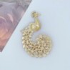 Crystal peacock broochBrooches