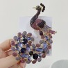 Crystal peacock broochBrooches