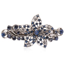 Blue crystal flower - elegant hair pinHair clips