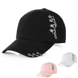 Baseball cap with metal rings - unisexHats & Caps