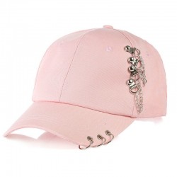 Baseball cap with metal rings - unisexHats & Caps