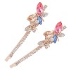 Double crystal butterfly - hairpin - 2 piecesHair clips