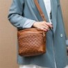 Leather shoulder bag - with rivetsBags