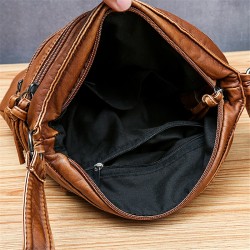 Leather shoulder bag - with rivetsBags