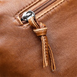 Leather shoulder bag - with rivetsBags