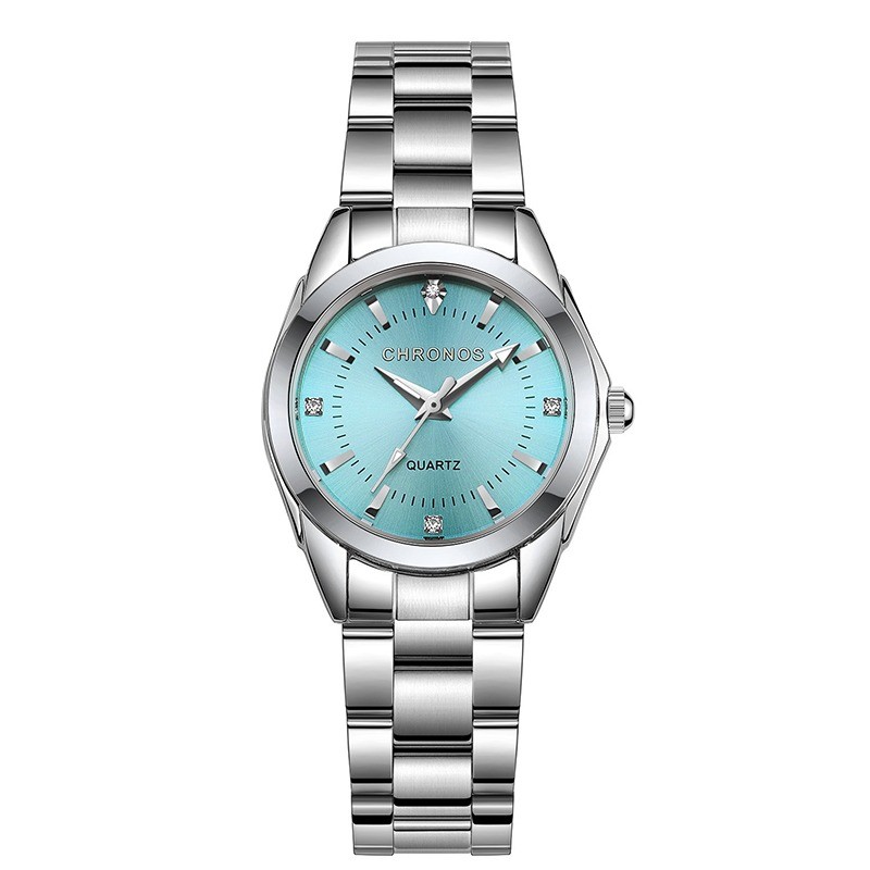 CHRONOS - luxury silver Quartz watch - stainless steelWatches
