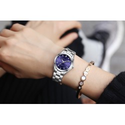 CHRONOS - luxury silver Quartz watch - stainless steelWatches