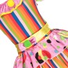 Clown dress - costume - colorful stripes / polka dotsCostumes