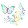 Decorative car sticker - butterfly / flowersStickers