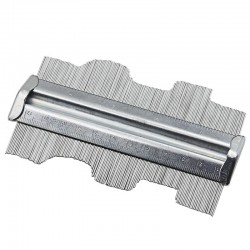 Professional contour profile gauge - template - tiling / laminate metal tool - 125mmHand tools