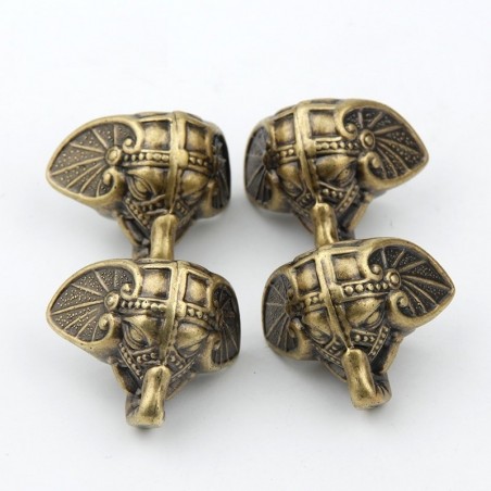 Decorative protection legs for furniture - antique elephant - vintage bronze - 8 piecesFurniture
