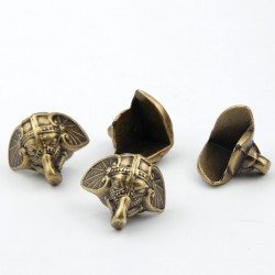 Decorative protection legs for furniture - antique elephant - vintage bronze - 8 piecesFurniture