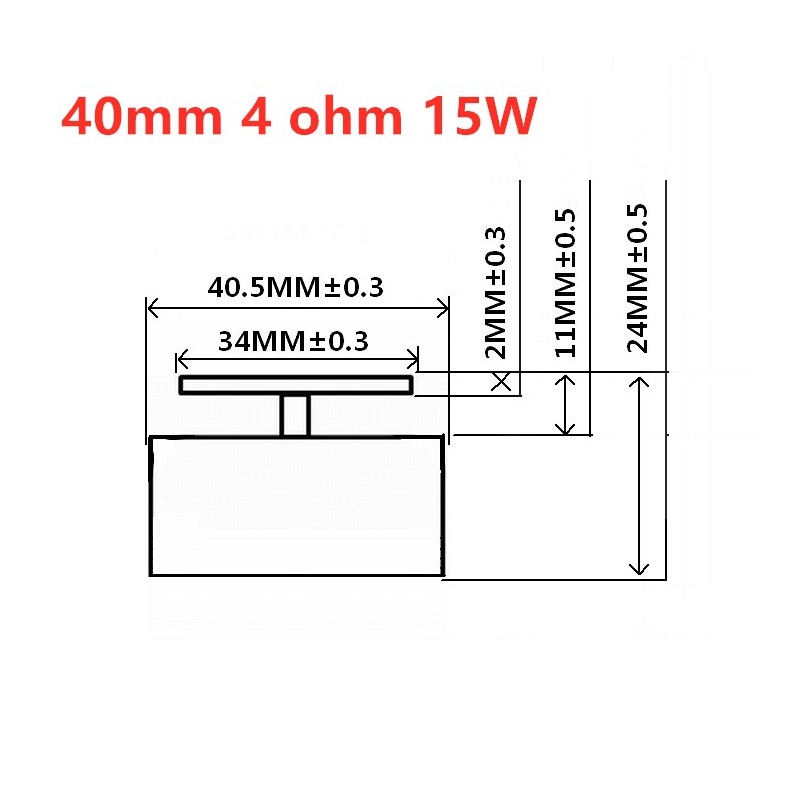 Audio speaker - full range - neodymium - 40mm / 44mm / 50mm- 15W / 20W / 25WSpeakers