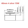 Audio speaker - full range - neodymium - 40mm / 44mm / 50mm- 15W / 20W / 25WSpeakers