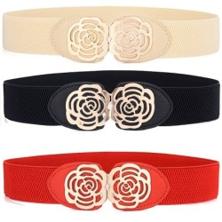Elastic canvas belt - with decorative metal buckleBelts