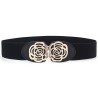 Elastic canvas belt - with decorative metal buckleBelts