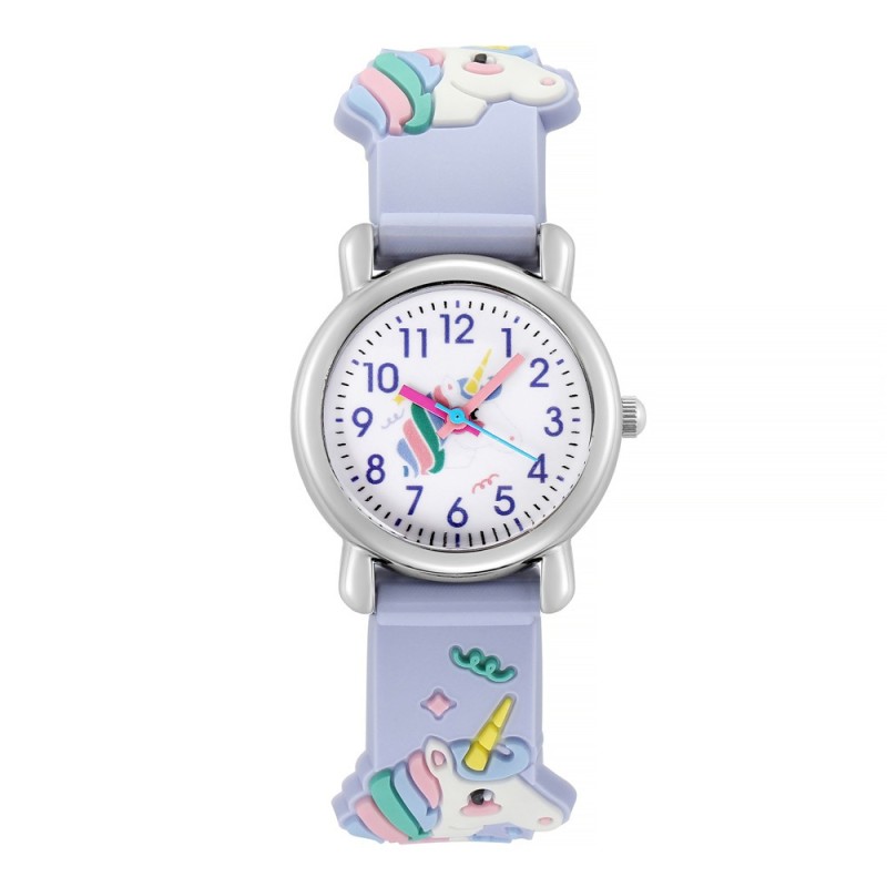 Kids Quartz watch - silicone strap with unicornWatches