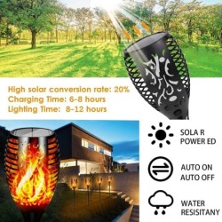LED solar lamp - torch with flickering light - waterproofSolar lighting