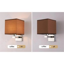 LED wall light - modern textile lamp - E27 - 5WWall lights