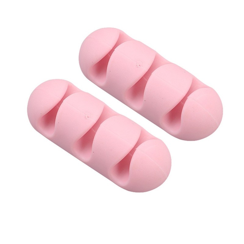 Silicone cable organizer - 3-row - 2 piecesAdhesives & Tapes