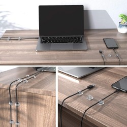 Plastic cable organizer - clip - hook - with adhesive - 10 piecesAdhesives & Tapes