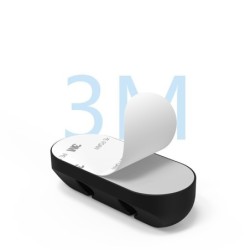 Black silicone cable organizer - with adhesive stickerAdhesives & Tapes