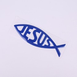 Jesus / fish symbol - car stickerStickers