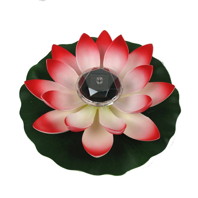Solar powered flower - lotus shape - LED - fountain / pond floating decorationSolar lighting