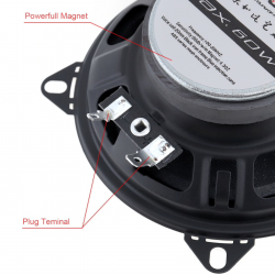Hifi car coaxial speaker - 2-way - 4 Inch - 60W - 2 piecesSpeakers