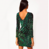 Green sequin mini dressDresses