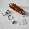 EDC pocket key organizer - leather pouch - keychainKeyrings