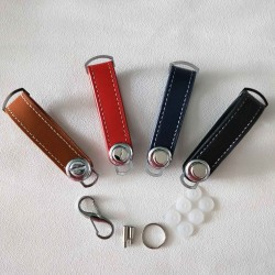 EDC pocket key organizer - leather pouch - keychainKeyrings