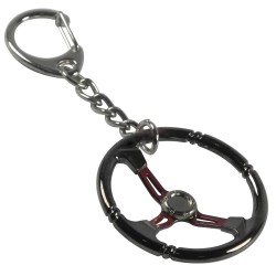 Metal keyring with steering wheelKeyrings