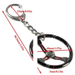 Metal keyring with steering wheelKeyrings