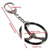 Metal keyring with steering wheelKeyrings