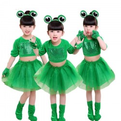Small green frog - costume for girls / boys - setCostumes