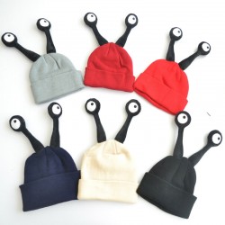 Warm knitted hat - funny long eyesHats & caps