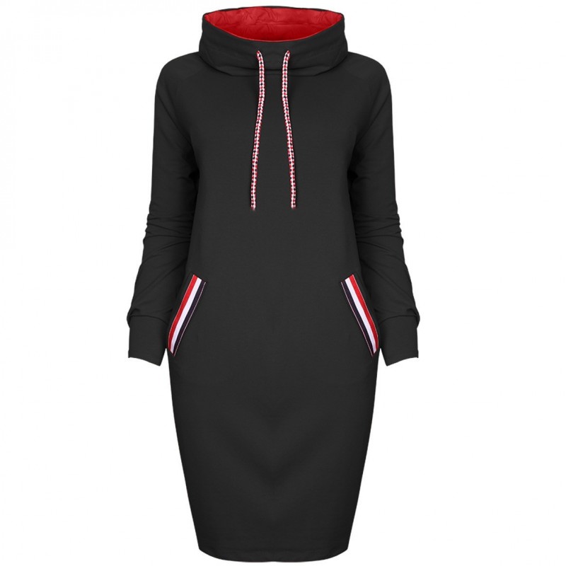 Elegant knee length dress - with turtleneckDresses Elegant knee length dress - with turtleneckDresses