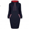 Elegant knee length dress - with turtleneckDresses