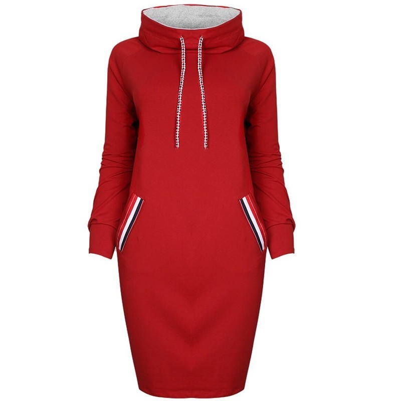 Elegant knee length dress - with turtleneckDresses Elegant knee length dress - with turtleneckDresses