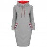 Elegant knee length dress - with turtleneckDresses