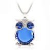 Silver necklace with crystal owlNecklaces