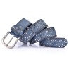 Leather belt with rivets / stars - metal buckleBelts